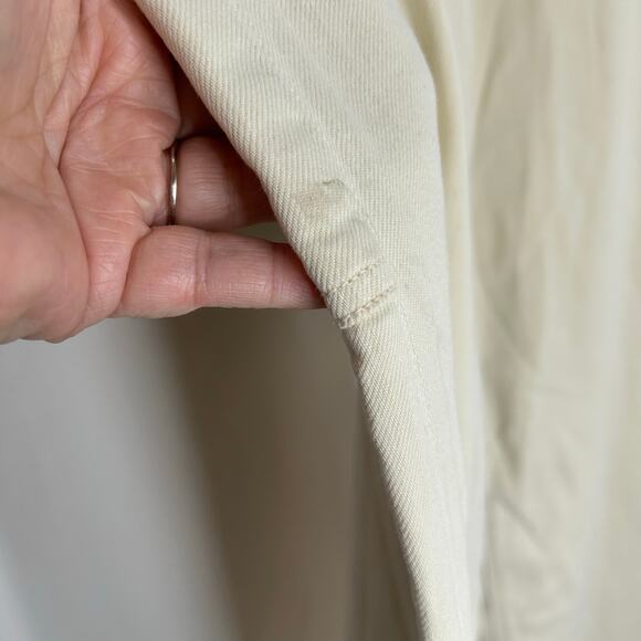 American Eagle NWT baggy wide leg high rise carpenter pants size 4 cream - Picture 5 of 11